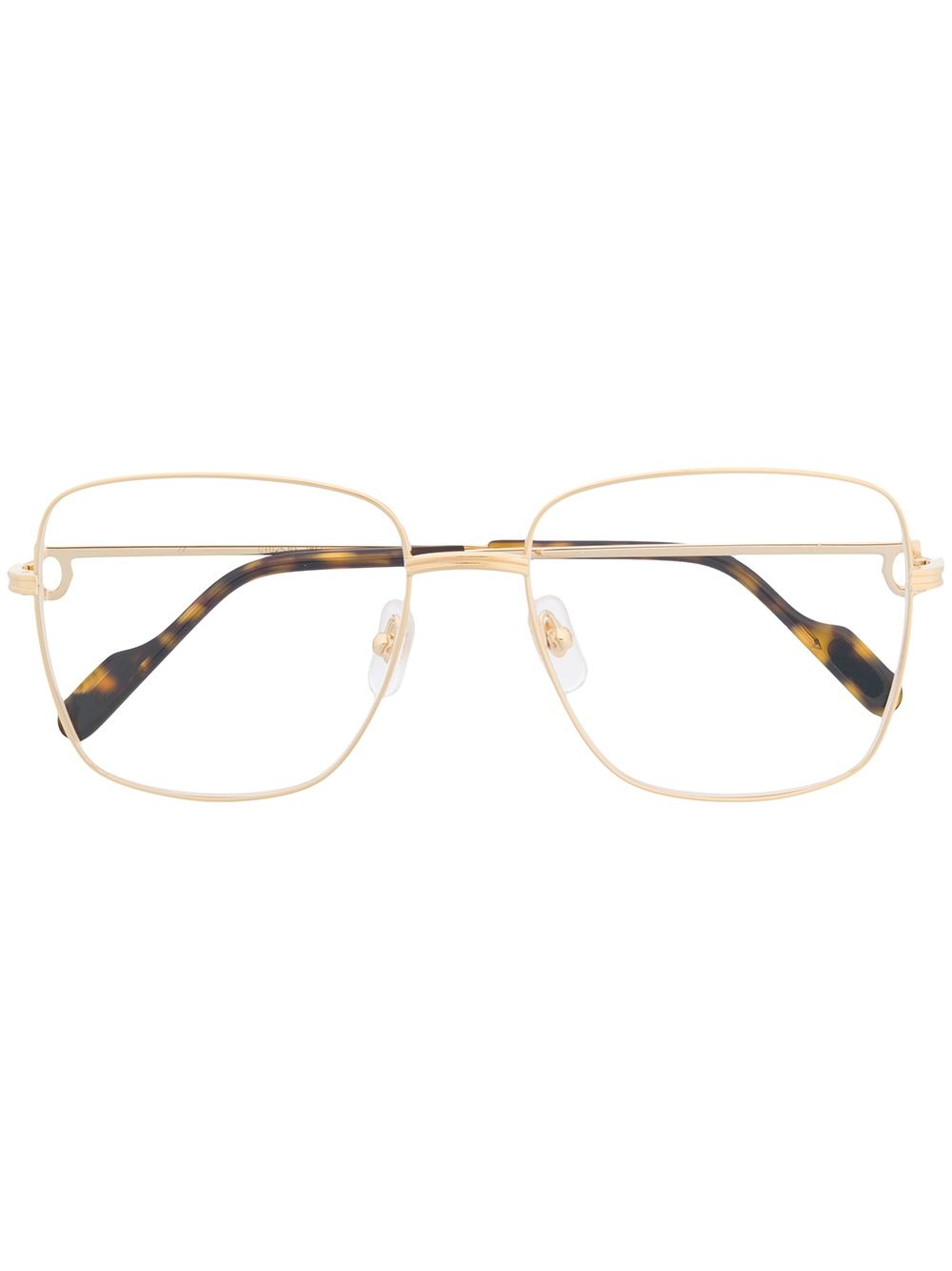 square-frame glasses - 1