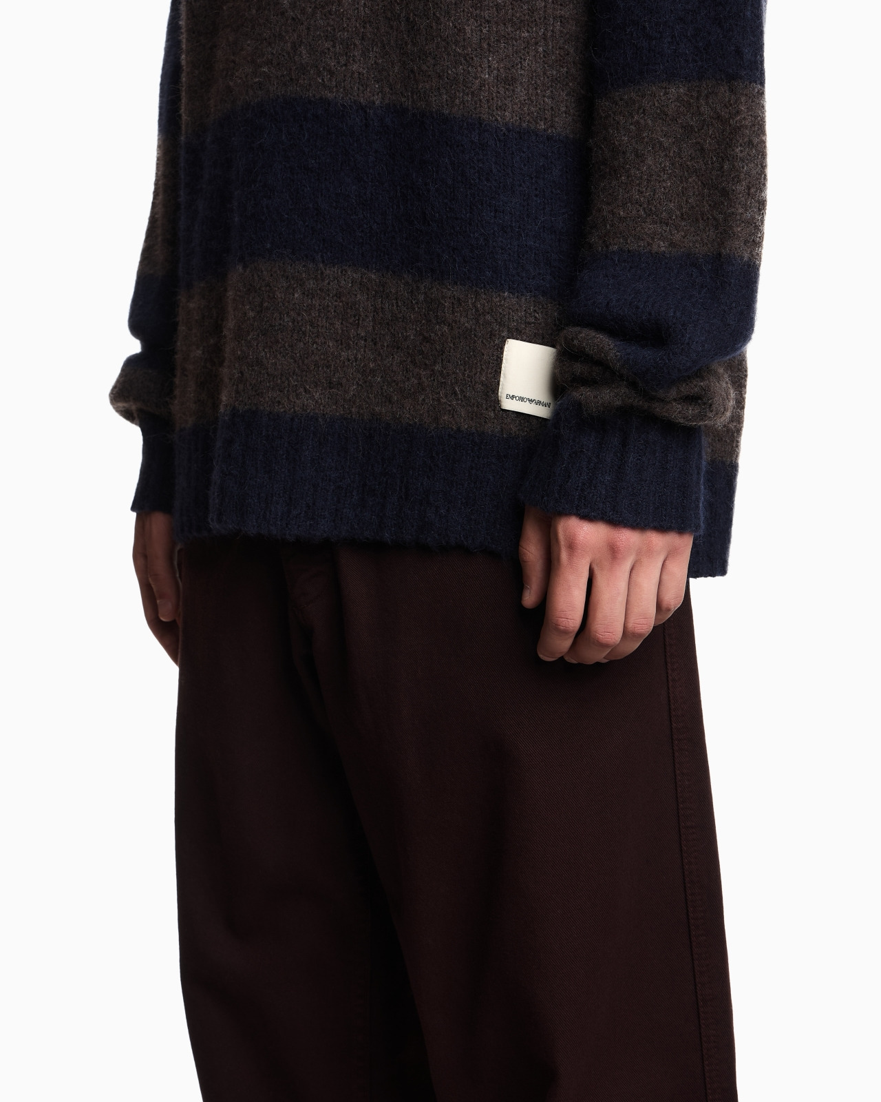 NEW YORK CAPSULE COLLECTION STRIPED ALPACA-BLEND OVERSIZED JUMPER - 5
