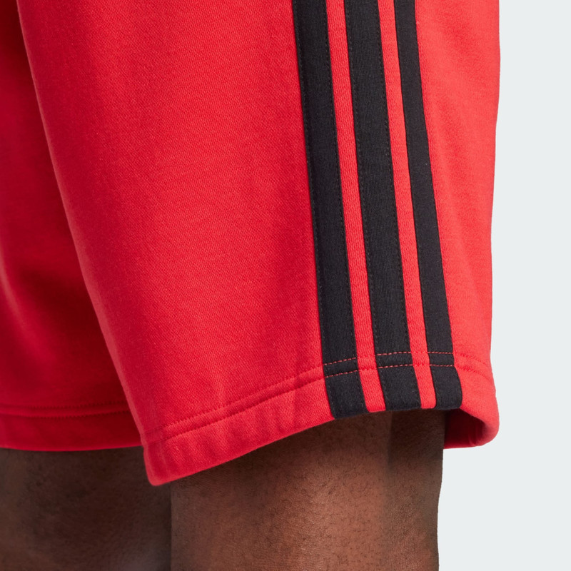 Essentials 3-Stripes Fleece Shorts 6
