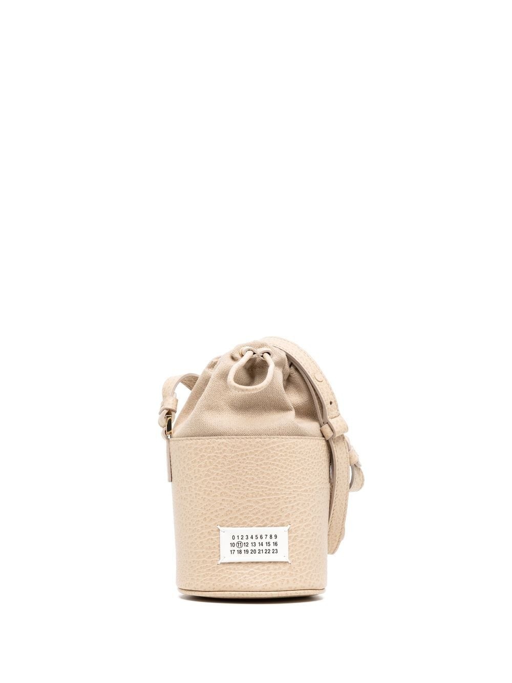 logo-patch grained mini bag - 1