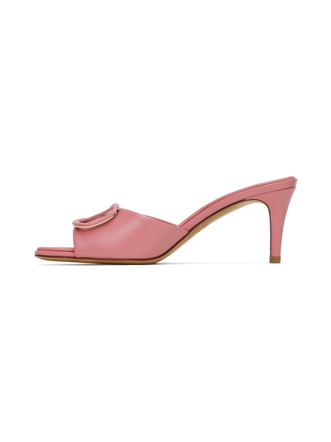 Pink VLogo Heeled Sandals - 3