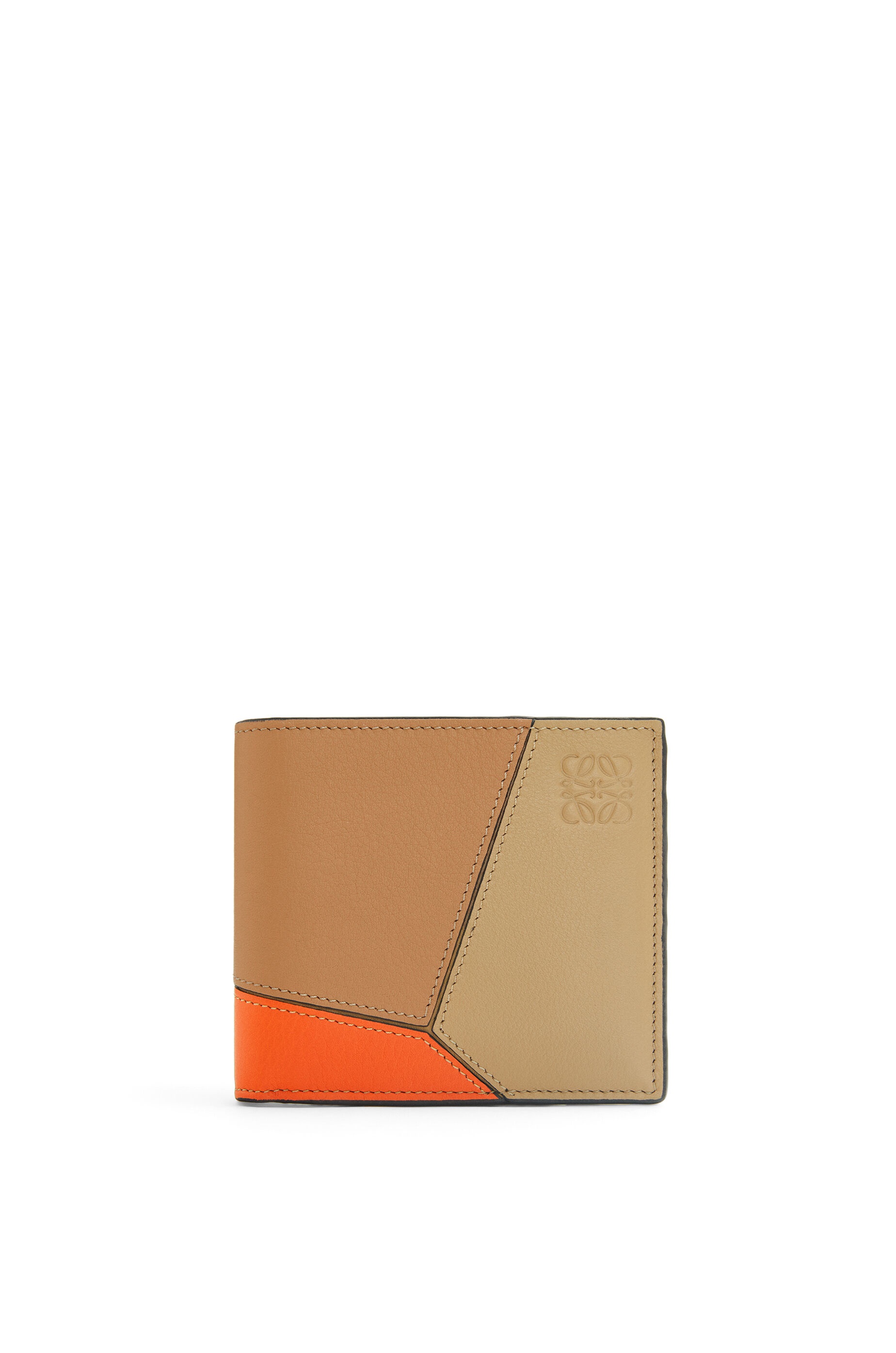 Puzzle bifold wallet in classic calfskin - 1