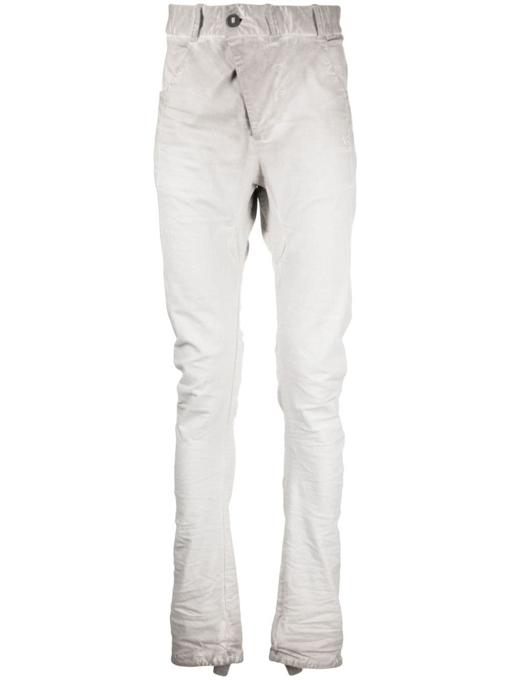 drop-crotch elastic-waist jeans - 2