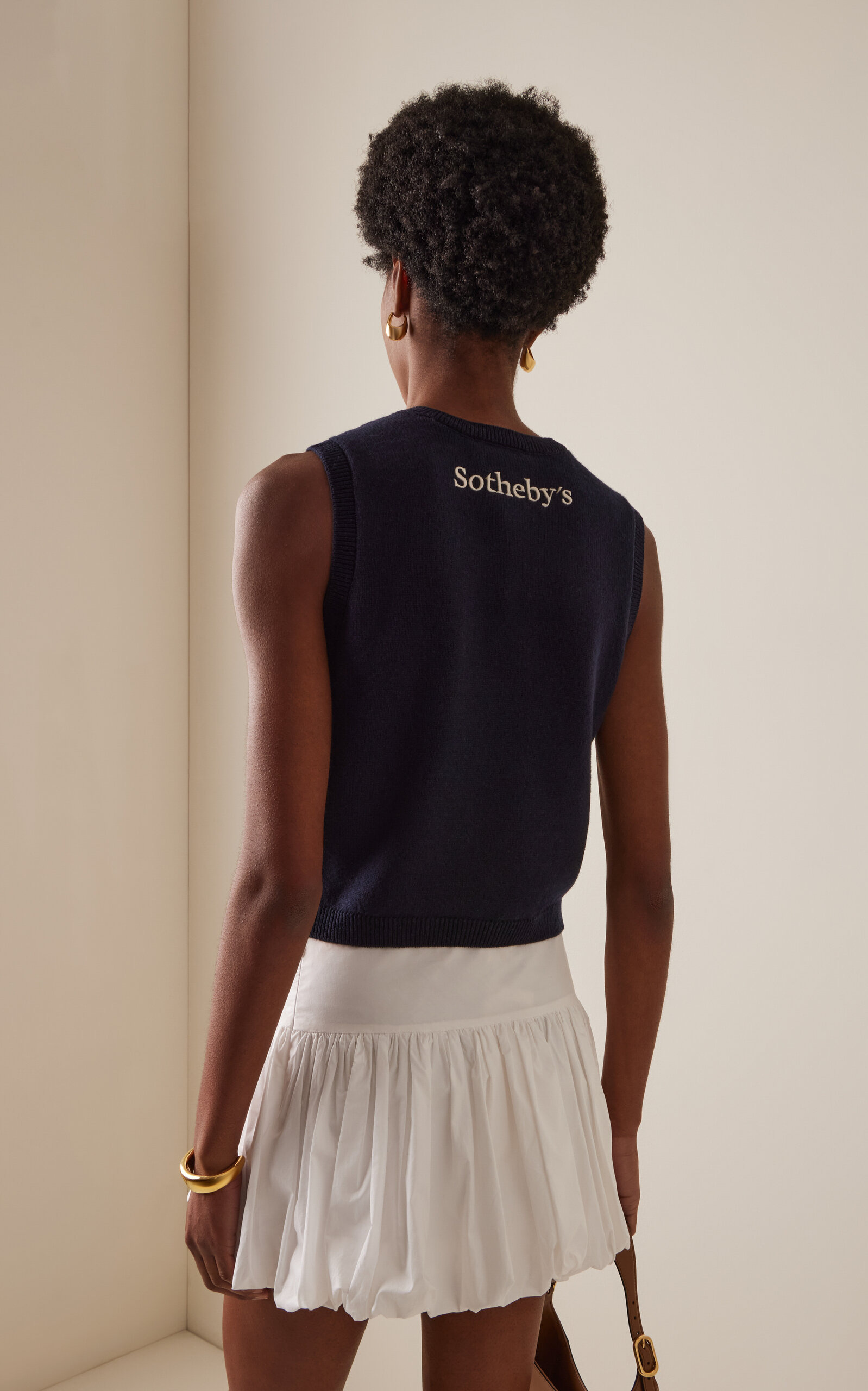 x Sotheby's Cashmere Argyle Vest navy - 4