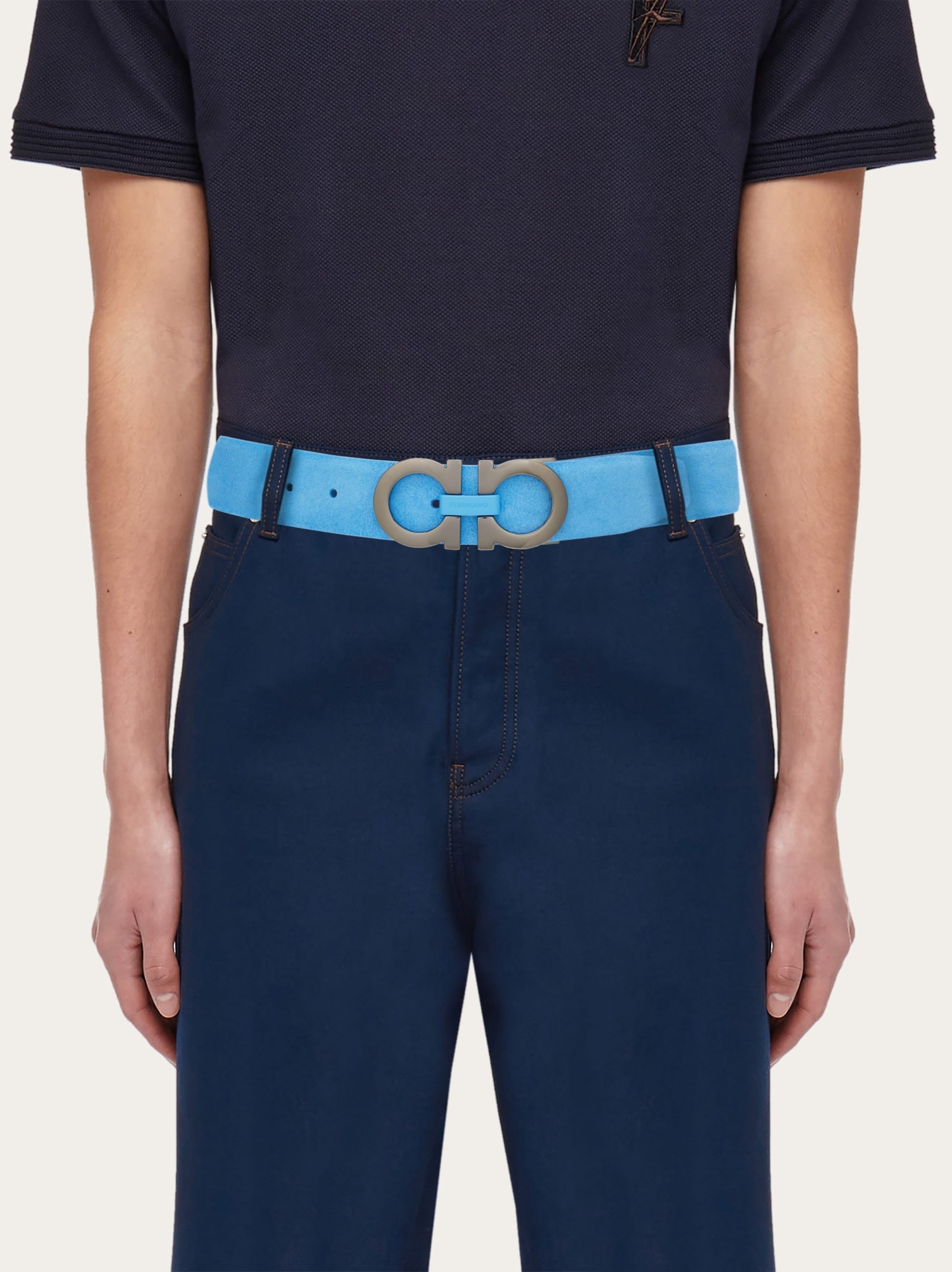Reversible and adjustable Gancini belt - 4