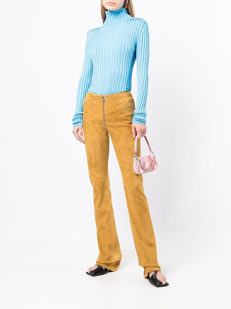 GALVAN Rhea roll-neck ribbed knit jumper outlook