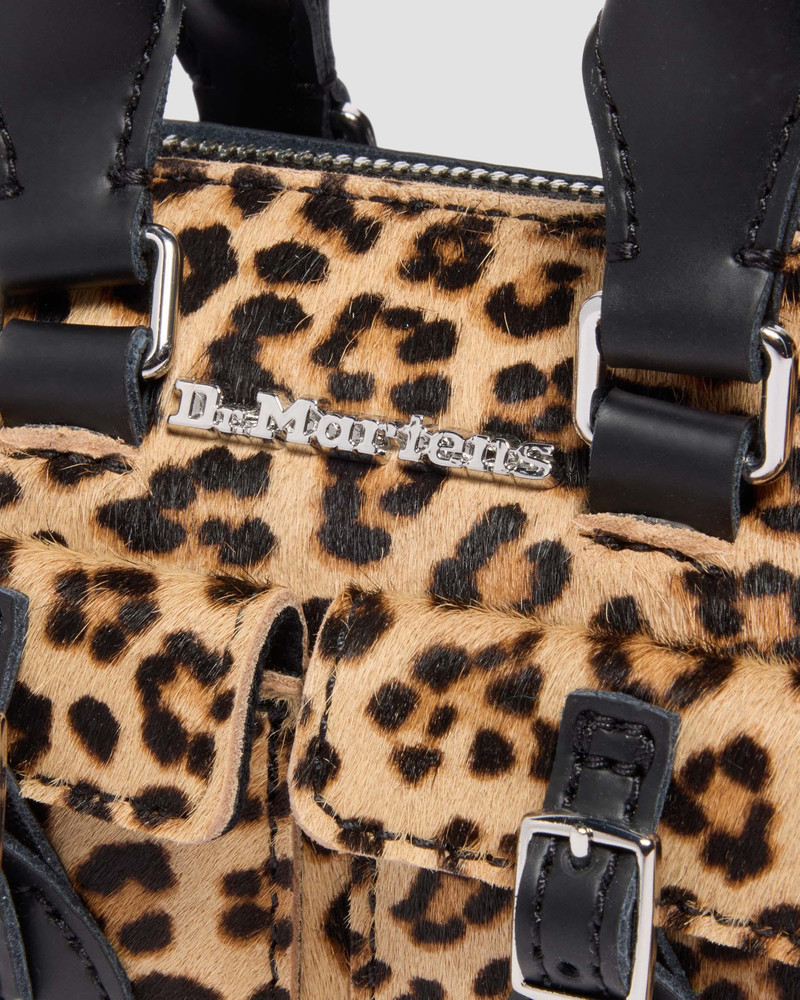 MINI TOP HANDLE BAG Hair On Leopard Print Bag 5