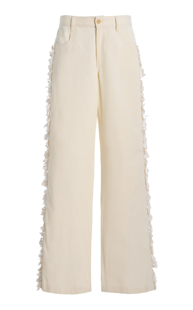 Burro Low-Rise Straight-Leg Jean white 1