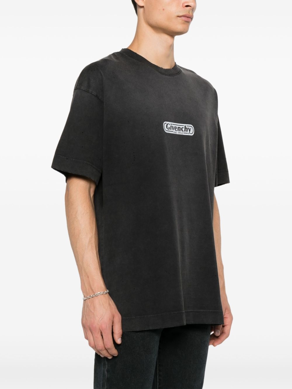 logo-print cotton T-Shirt - 4