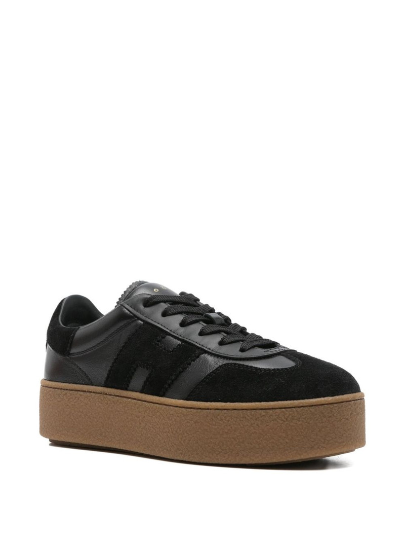 HOGAN suede panelled sneakers outlook