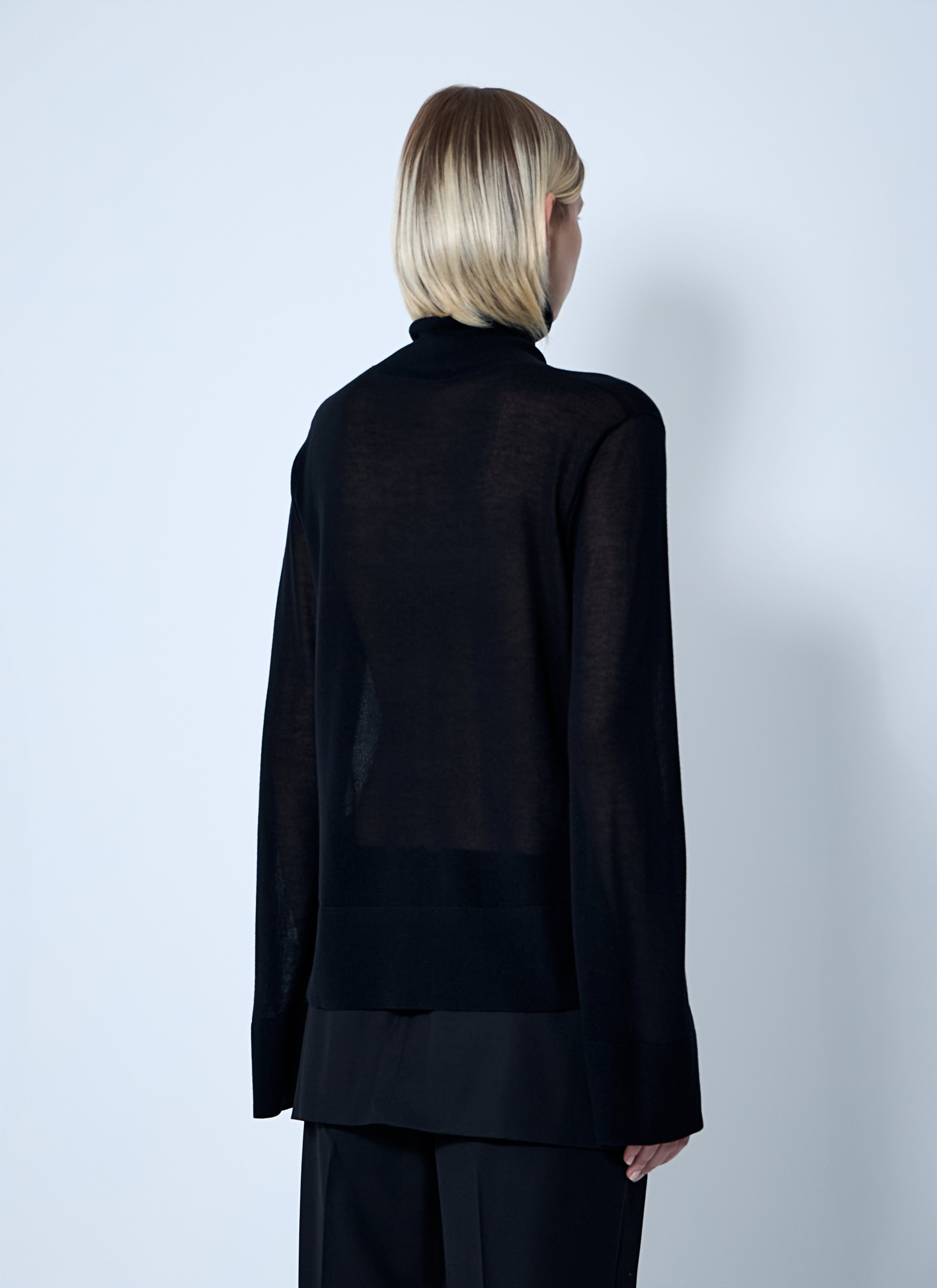 Toteme Women Slit Sleeve Turtleneck - 4
