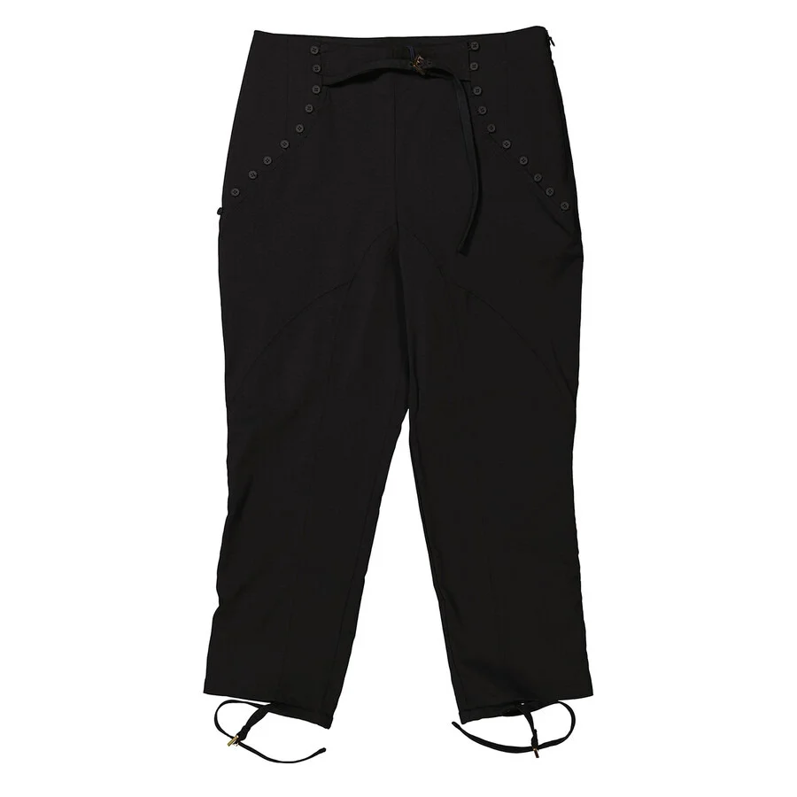 Jacquemus Ladies Black Le Pantalon Caraco Cropped Trousers, Brand Size 36 (US Size 2) - 1