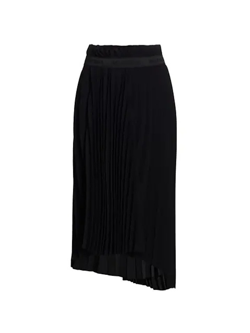 Black Fancy Pleat Skirt 1