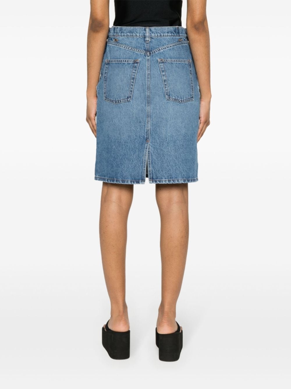 denim mini skirt - 4