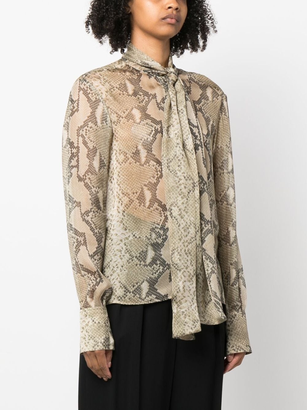 python-print silk shirt - 3