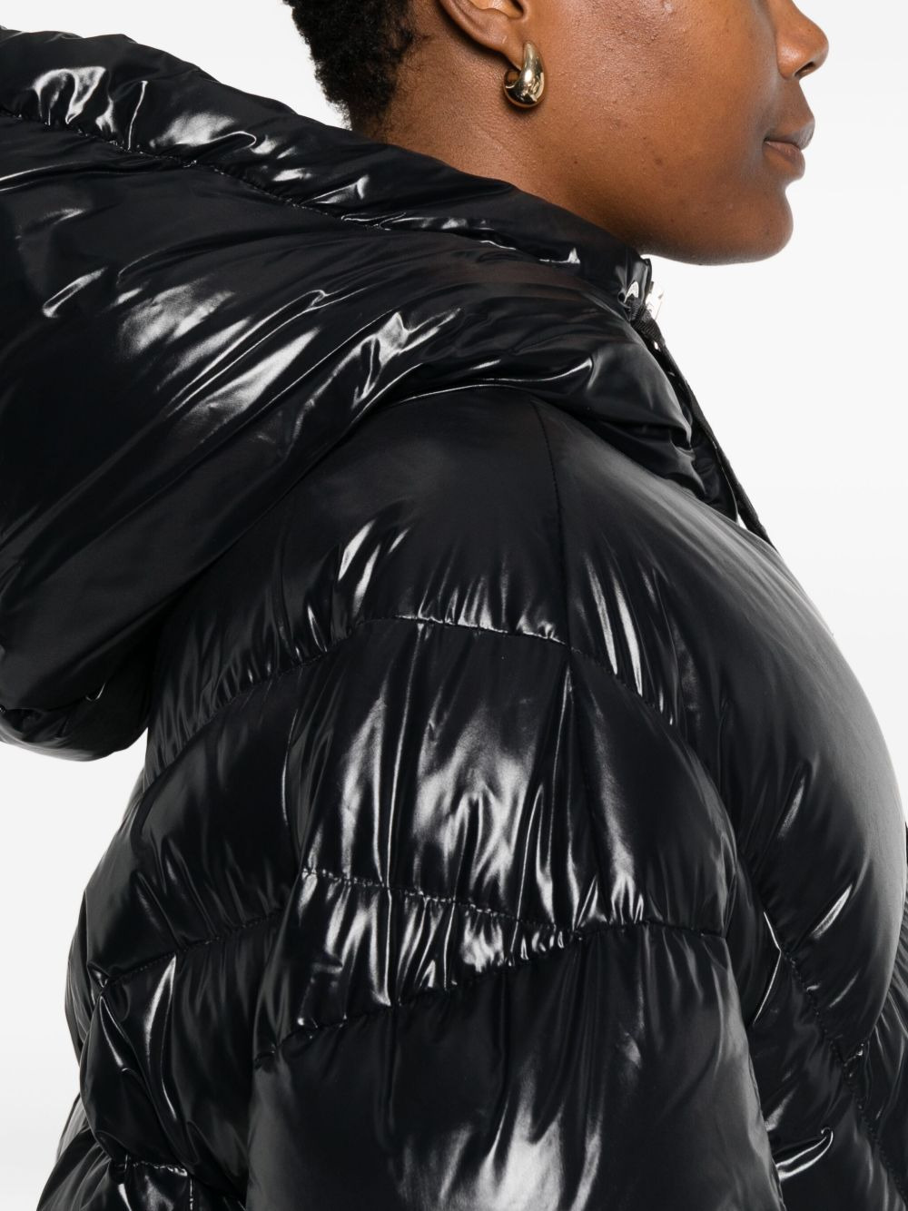 hooded-quilted puffer jacket - 5