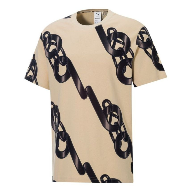 Men's PUMA x PRONOUNCE Unisex Graphic Tee Crossover Chain Printing Athleisure Casual Sports Short Sl - 1