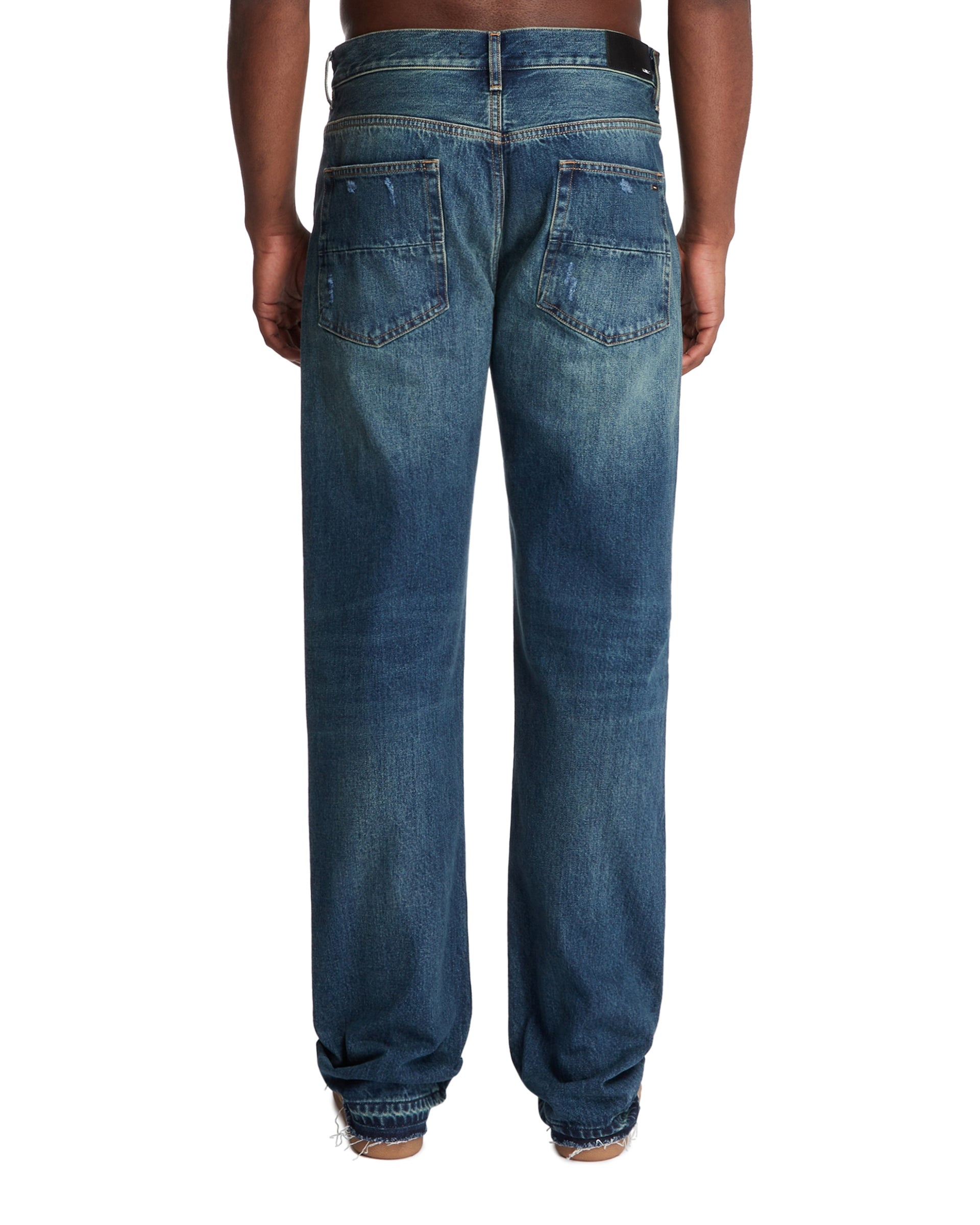 Blue Straight-Leg Jeans - 3