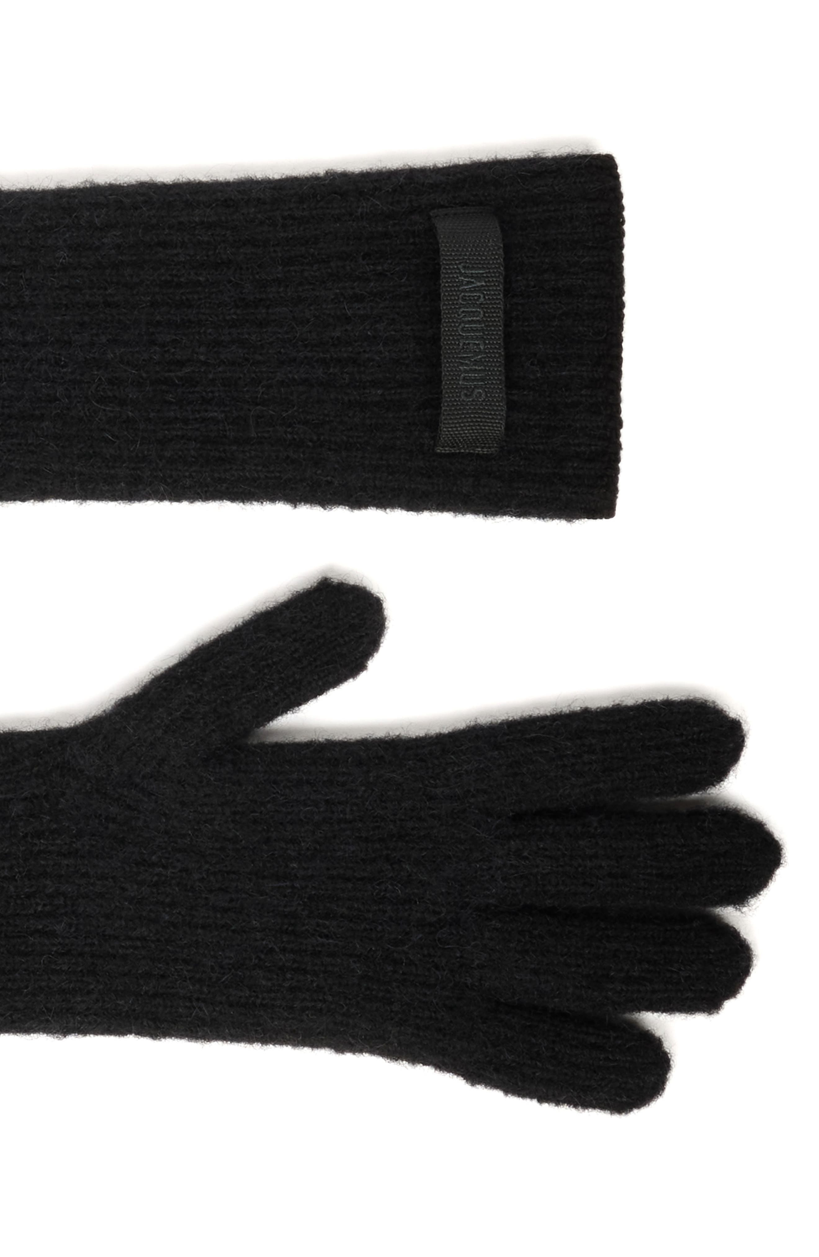 Jacquemus Les Gants Grosgrain Gloves in Black at Nordstrom - 2