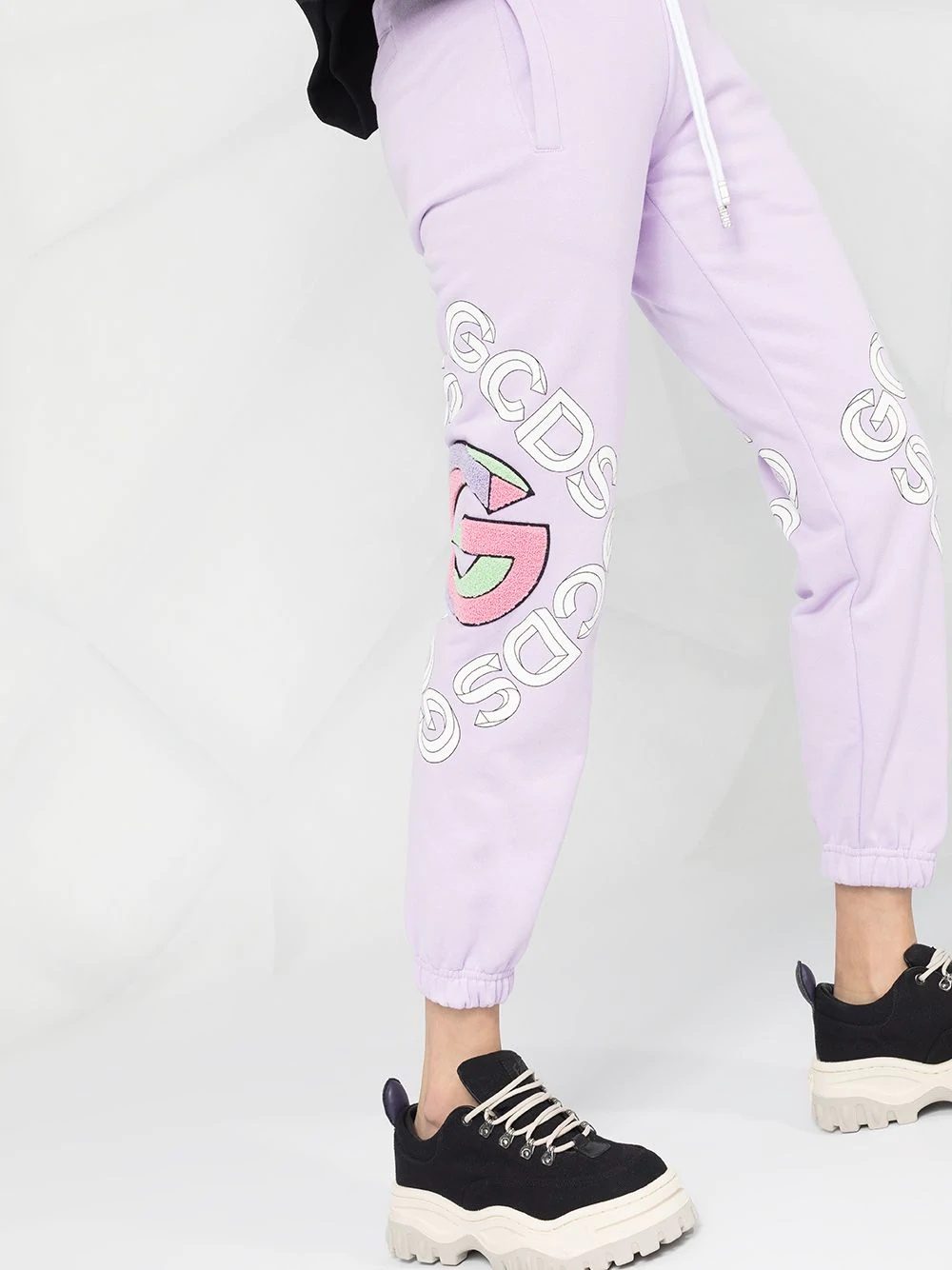 logo print track pants - 3