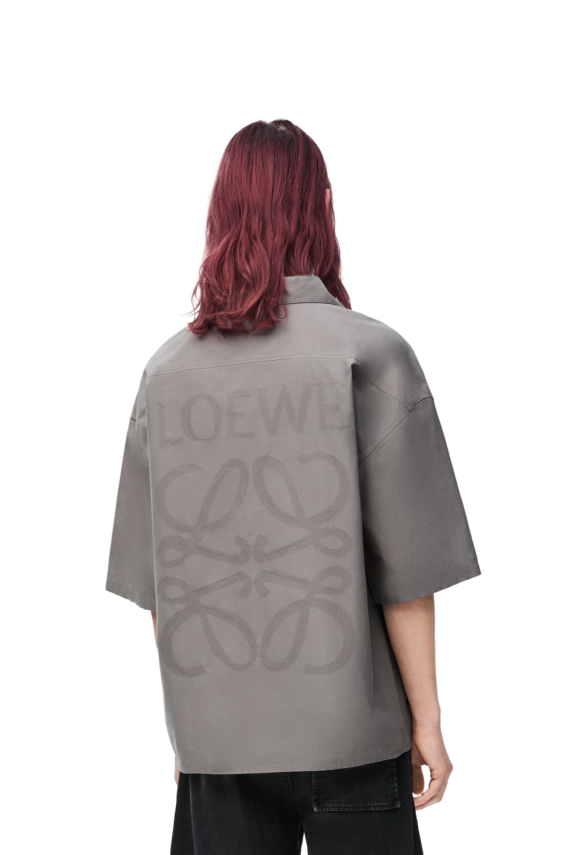 【セール】ロエベ☆アナグラム SHORT SLEEVEシャツ☆H526Y05X90 Loewe Short sleeve shirt in cotton | REVERSIBLE