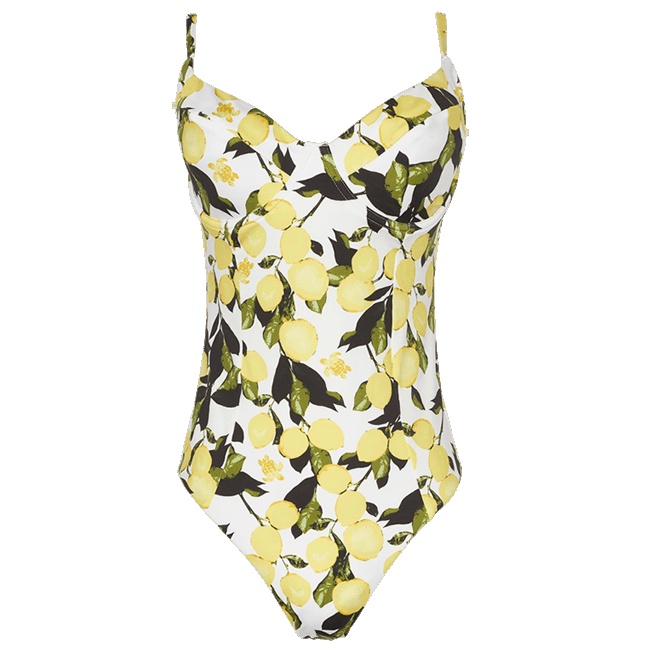 Women One piece Swimsuit Lemons - 1