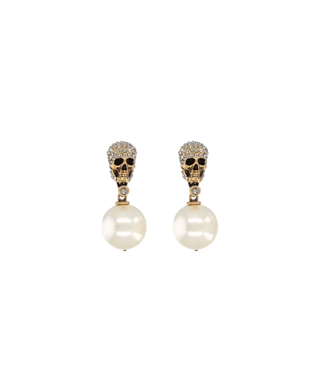 Skull Earrings With Pavé - 1
