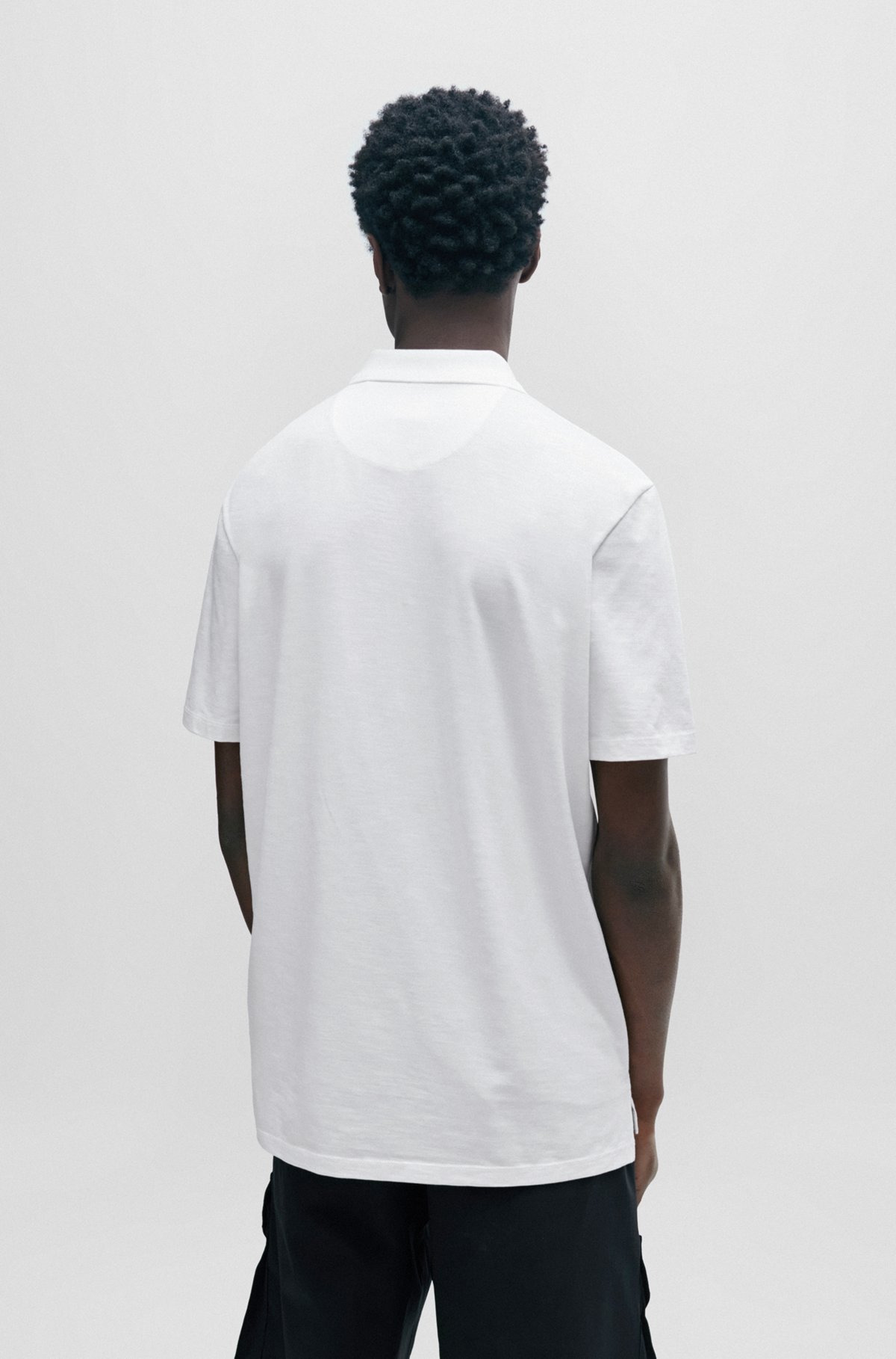 COTTON-BLEND POLO SHIRT WITH ZIP PLACKET - 5