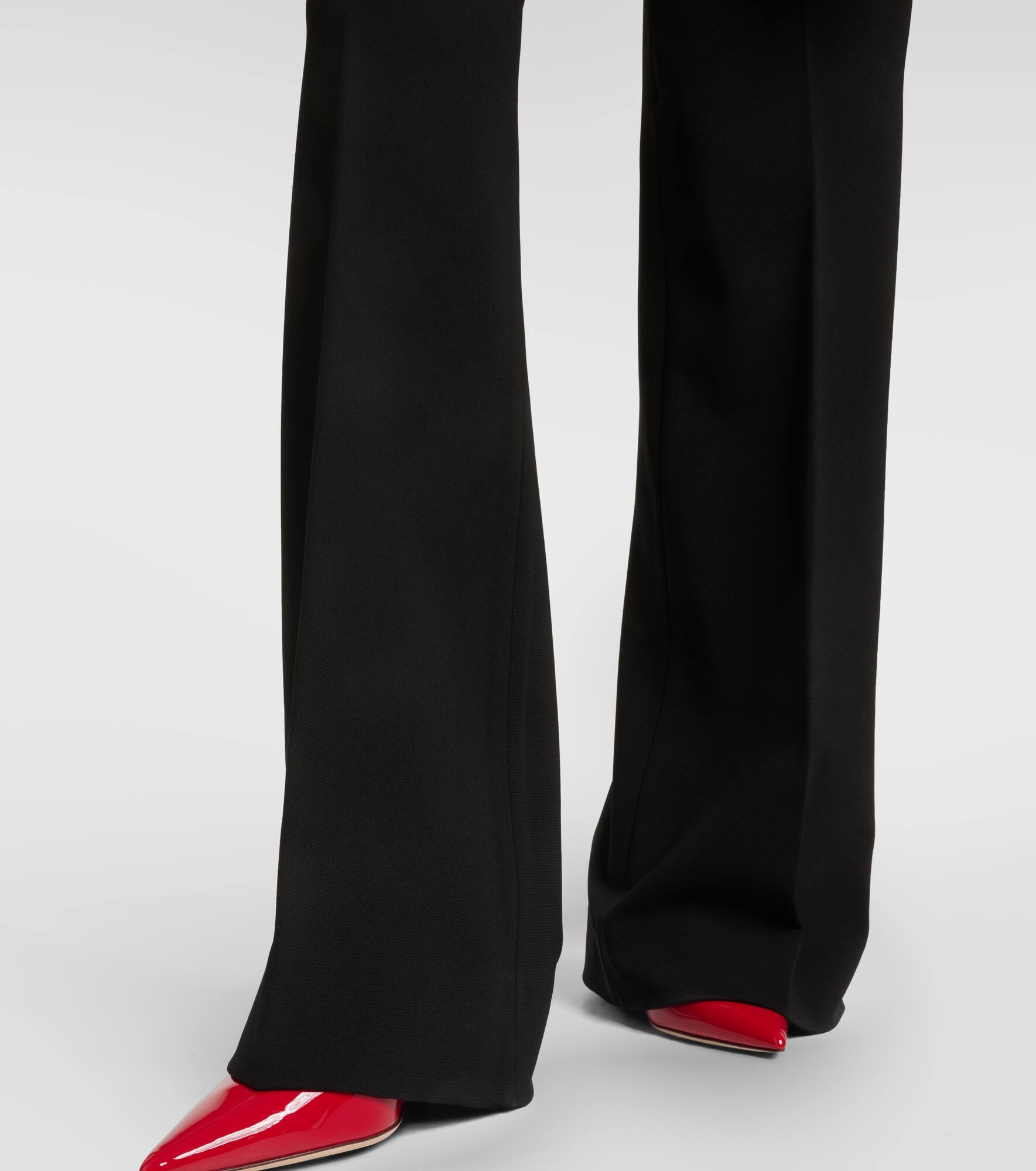 Milano high-rise jersey flared pants - 6