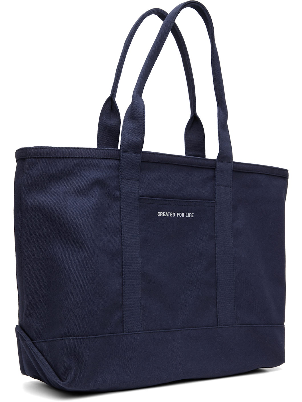 Navy Stefan Cotton Canvas Tote - 3