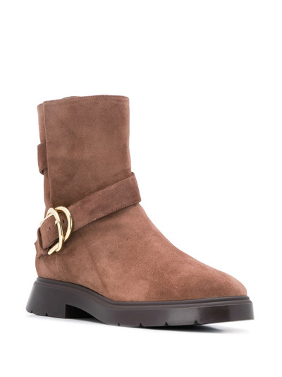 Stuart Weitzman Brenna buckled ankle boots outlook