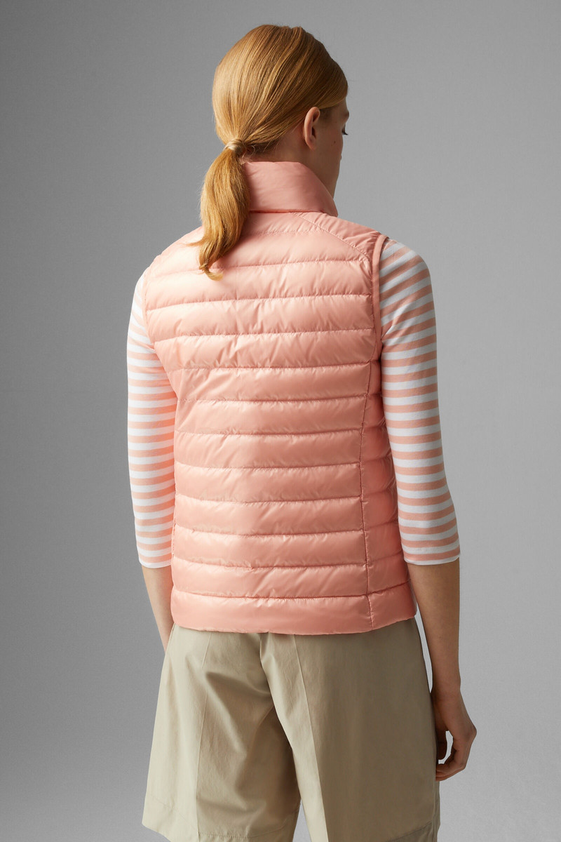 Florisa lightweight down vest in Pink 3