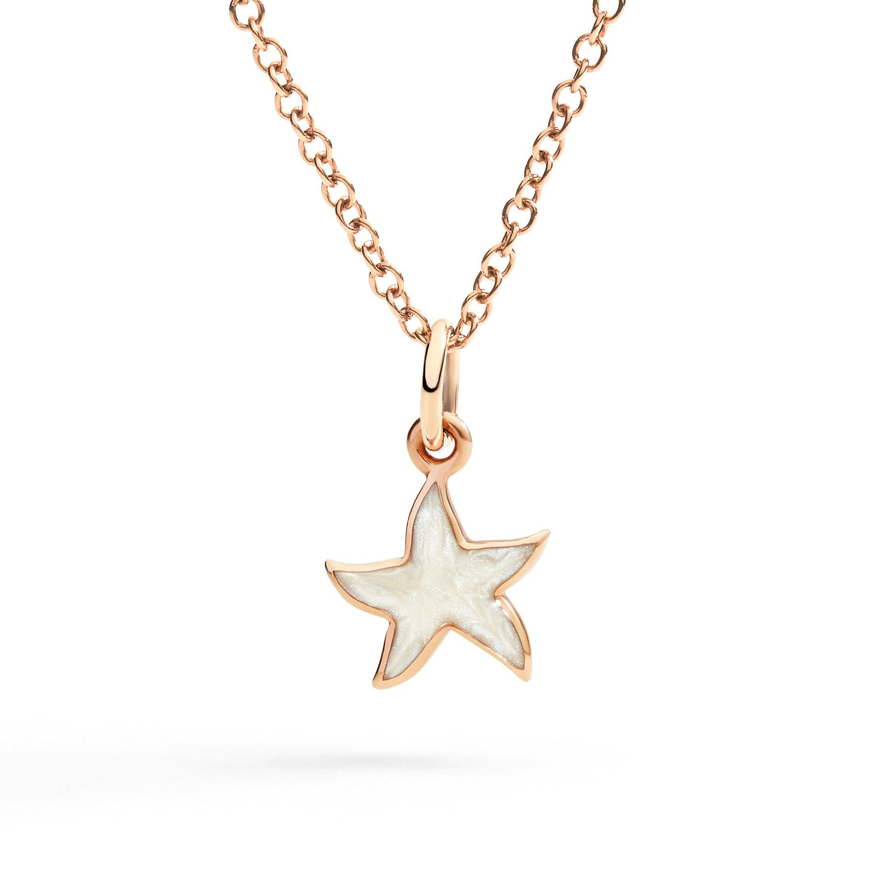 ROSE GOLD & ENAMEL STAR CHARM - 2