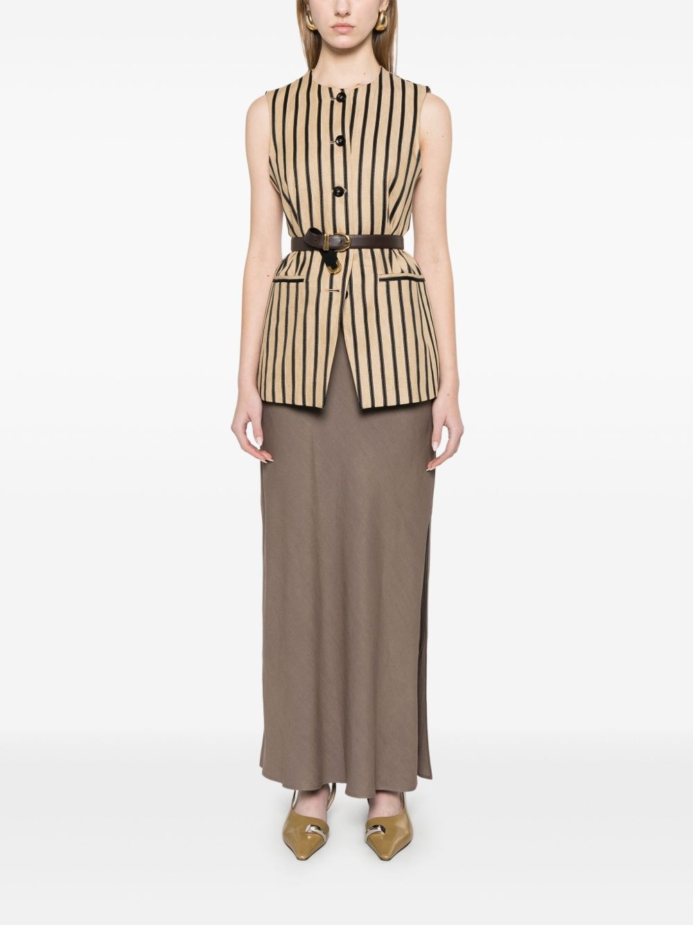 side-slits maxi skirt - 2