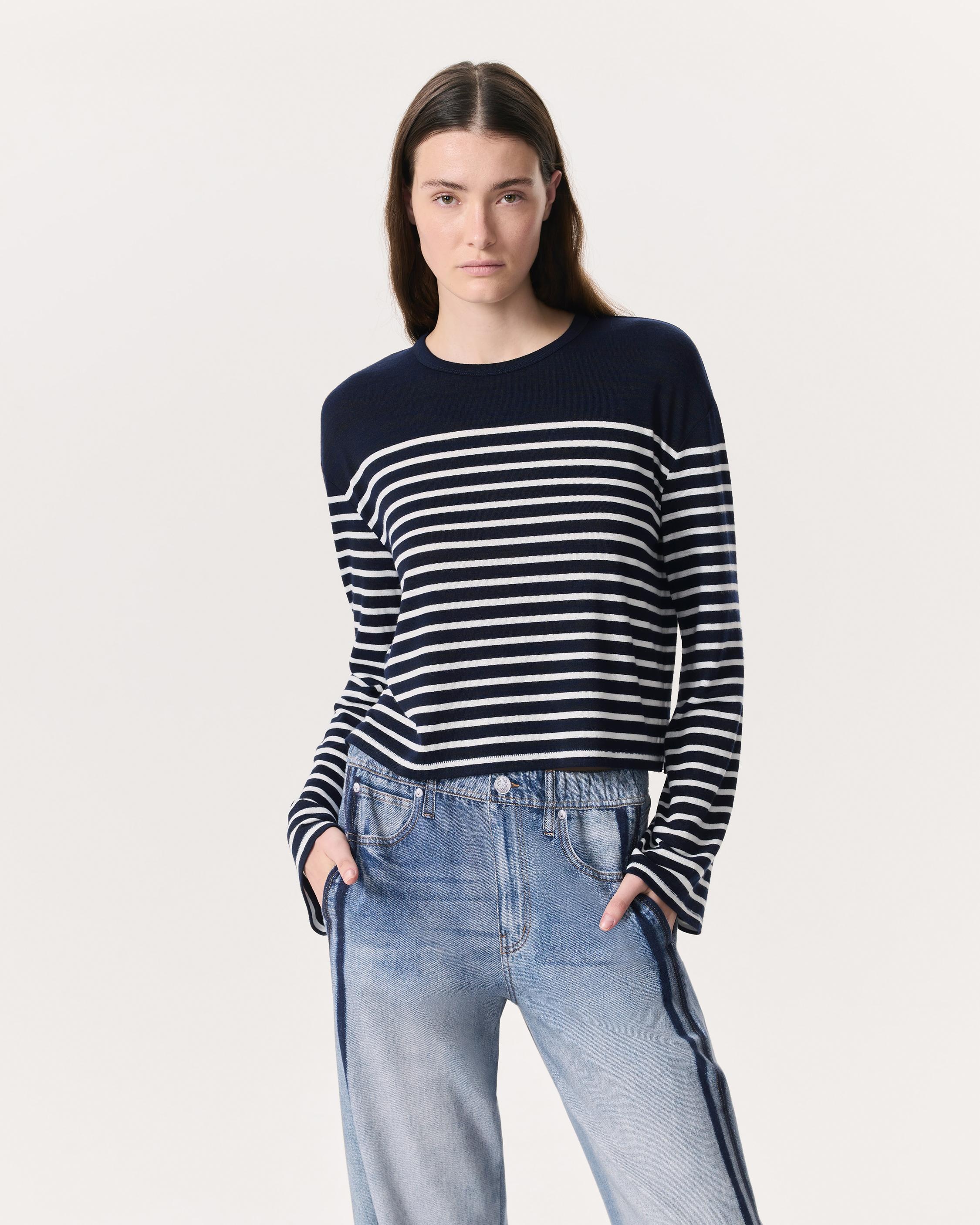 The Knit Striped Long-Sleeve T-Shirt - 2