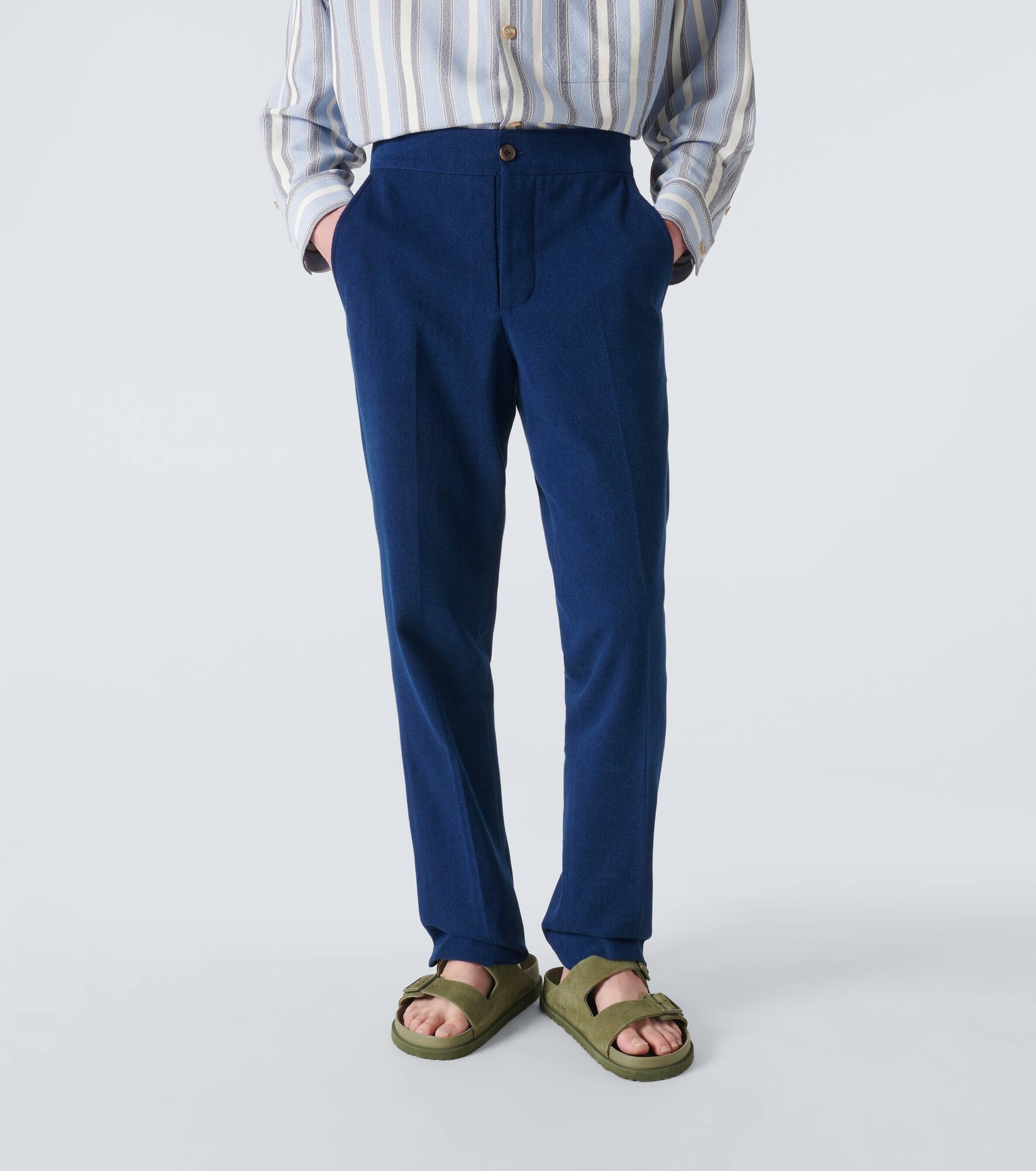 Cotton slim pants - 3