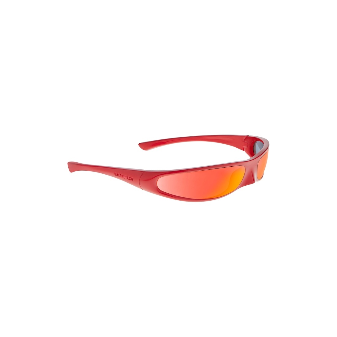 Blade Rectangle Sunglasses  in Red - 3