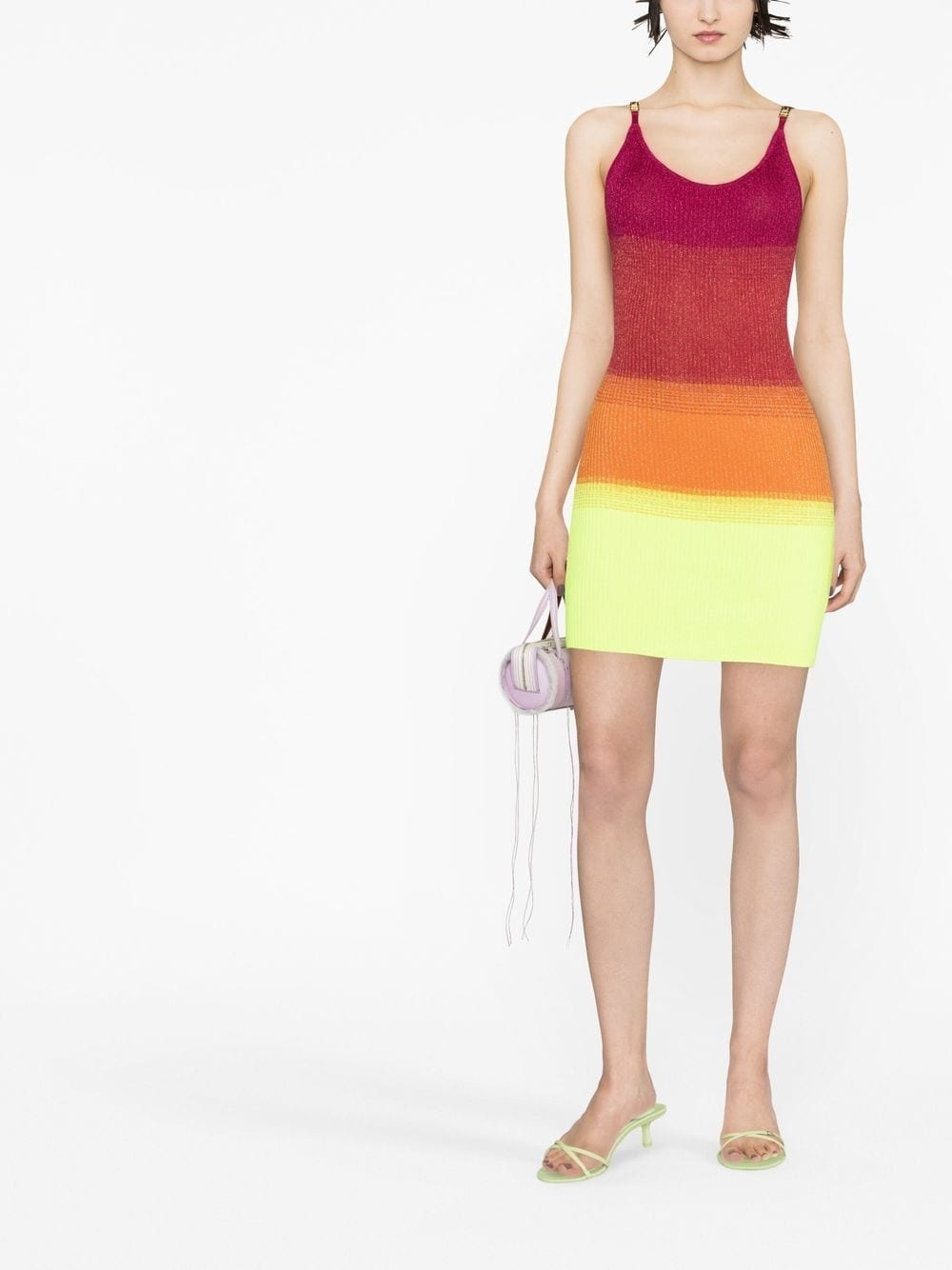 multicoloured sleeveless dress - 2