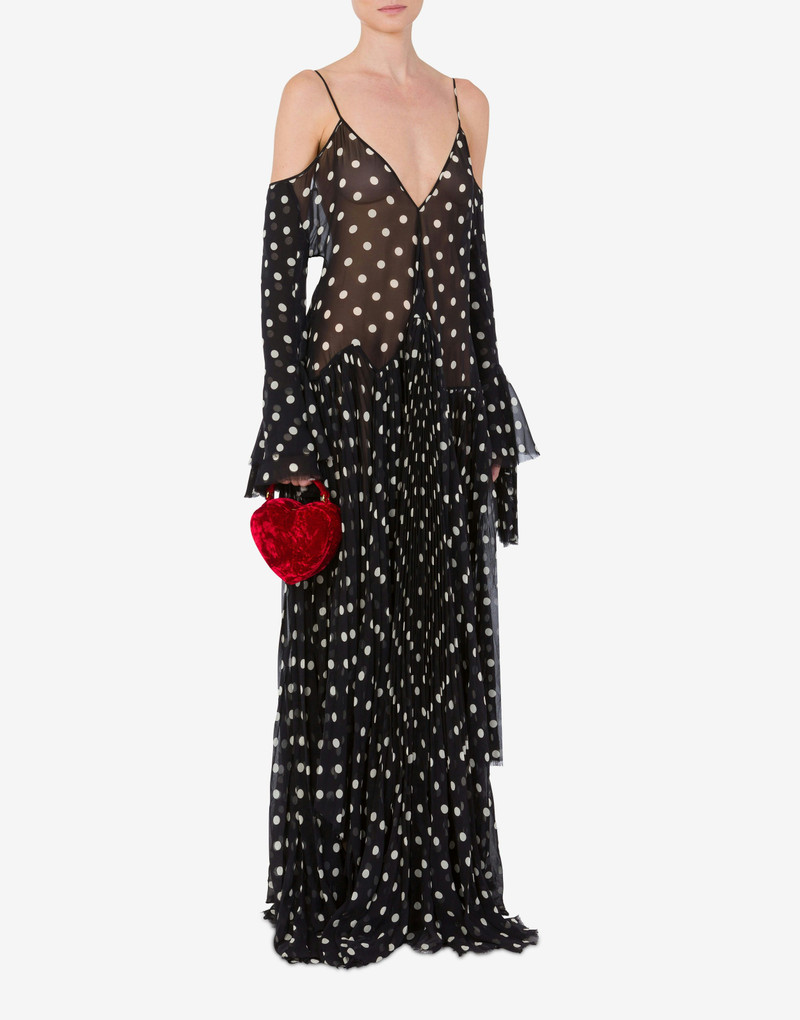 Moschino MOSCHINO LOVE ME BAG IN VELVET outlook