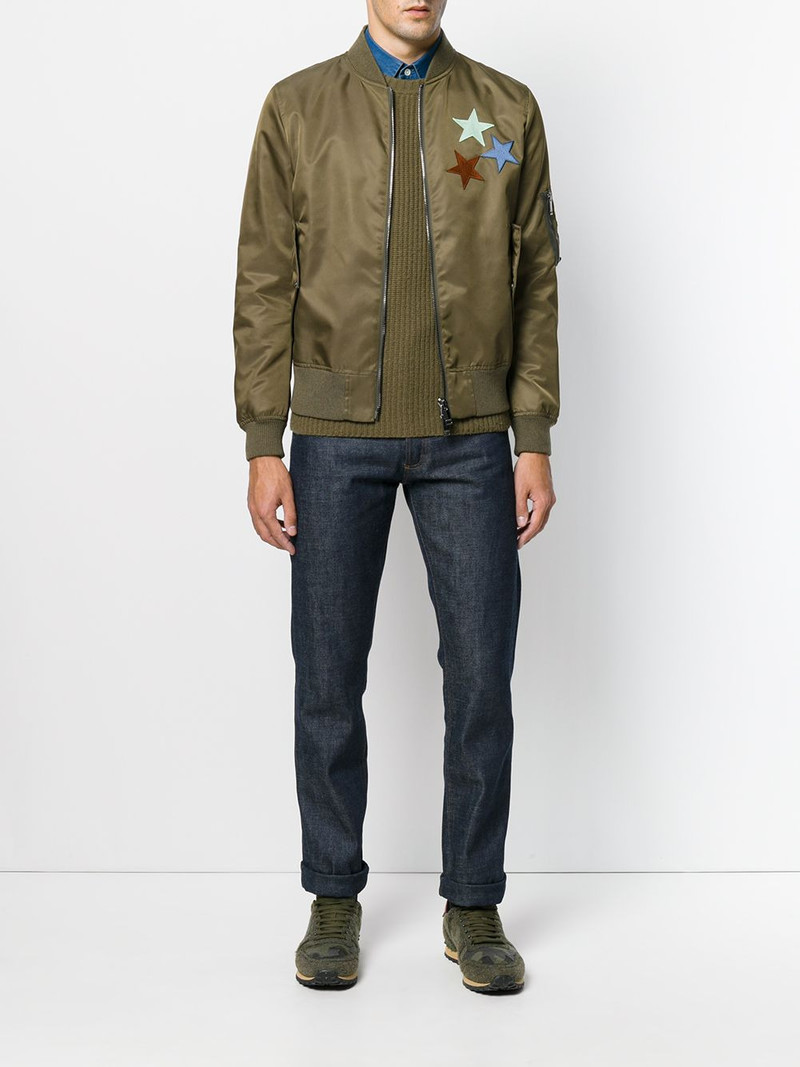 Valentino patchwork bomber jacket outlook
