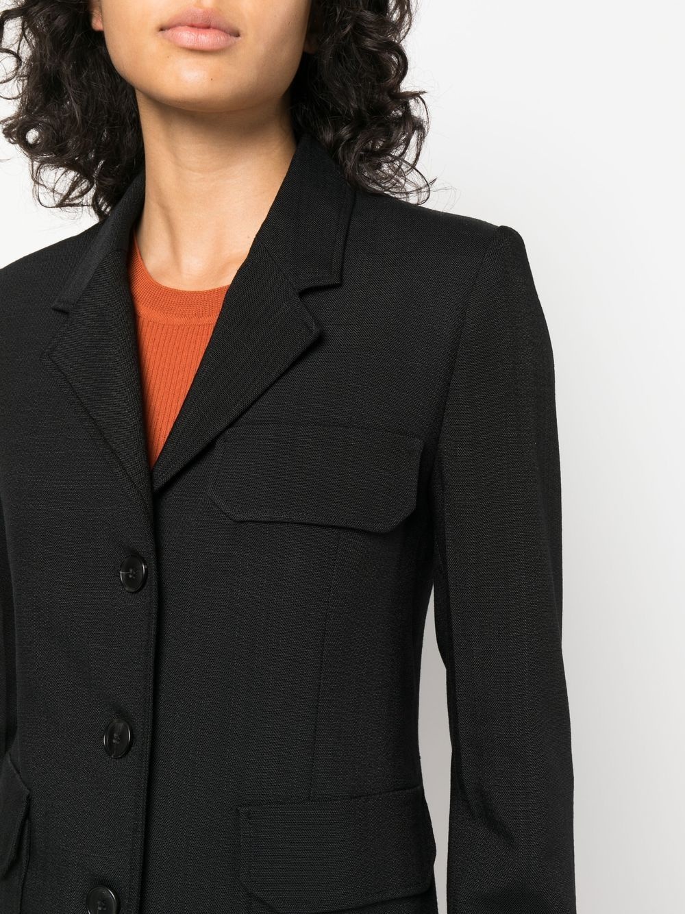 single-breasted tailored blazer - 5