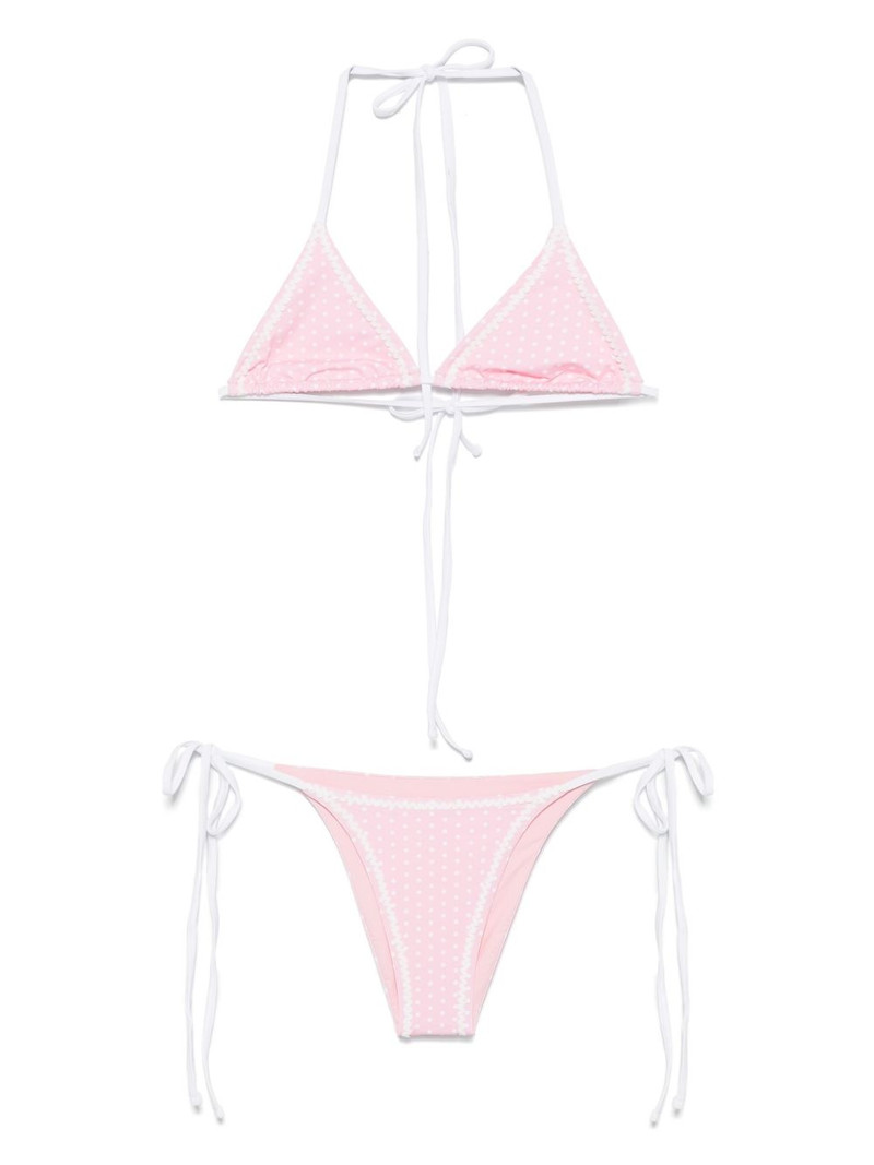 polka dot-print bikini set 1