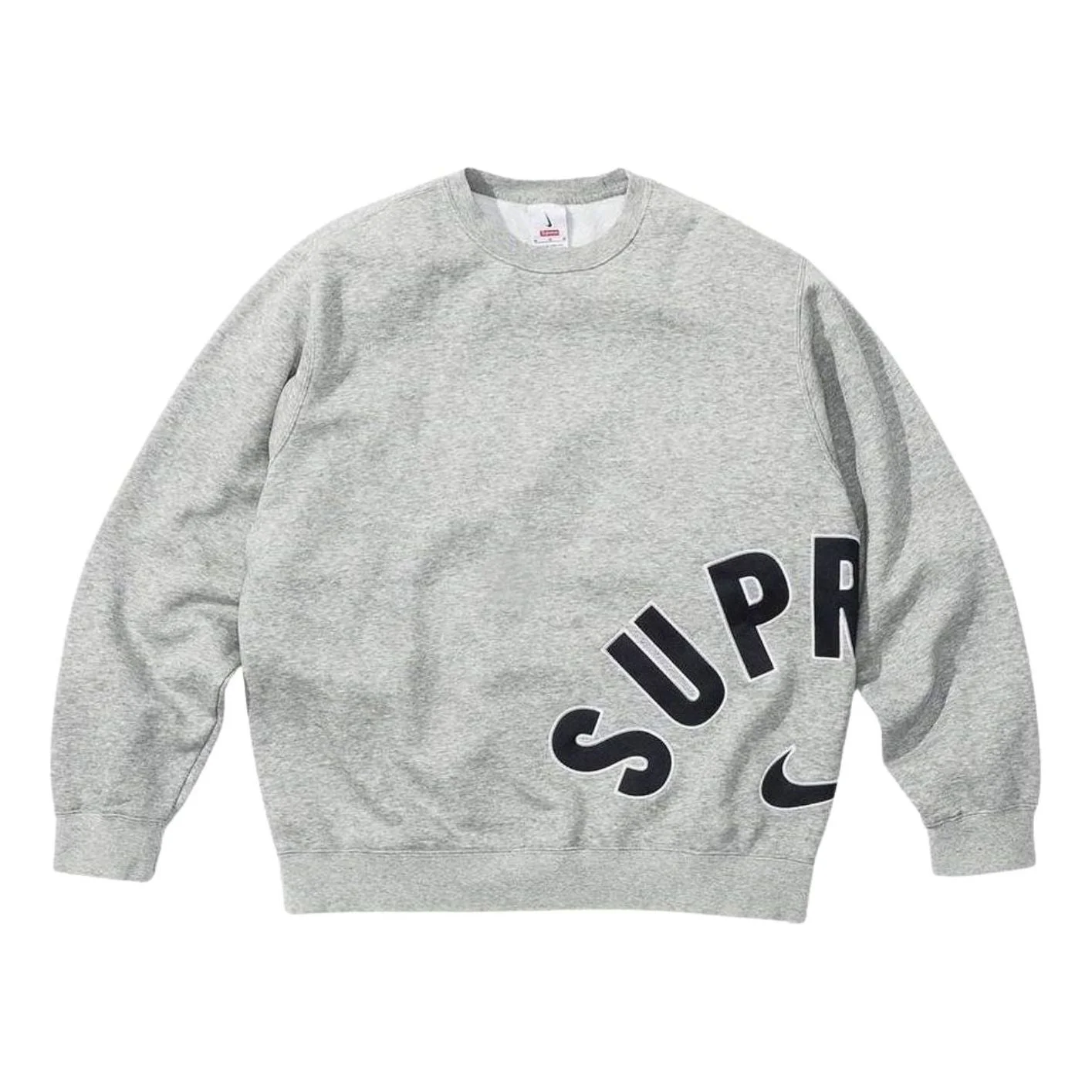 Supreme x Nike Arc Crewneck 'Grey Black' DM1776-050 - 1