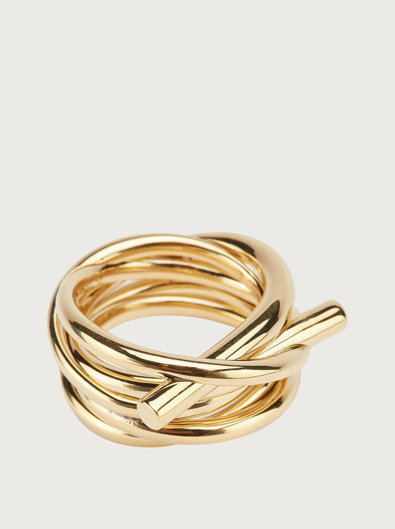 FERRAGAMO Gancini ring - size 56 outlook