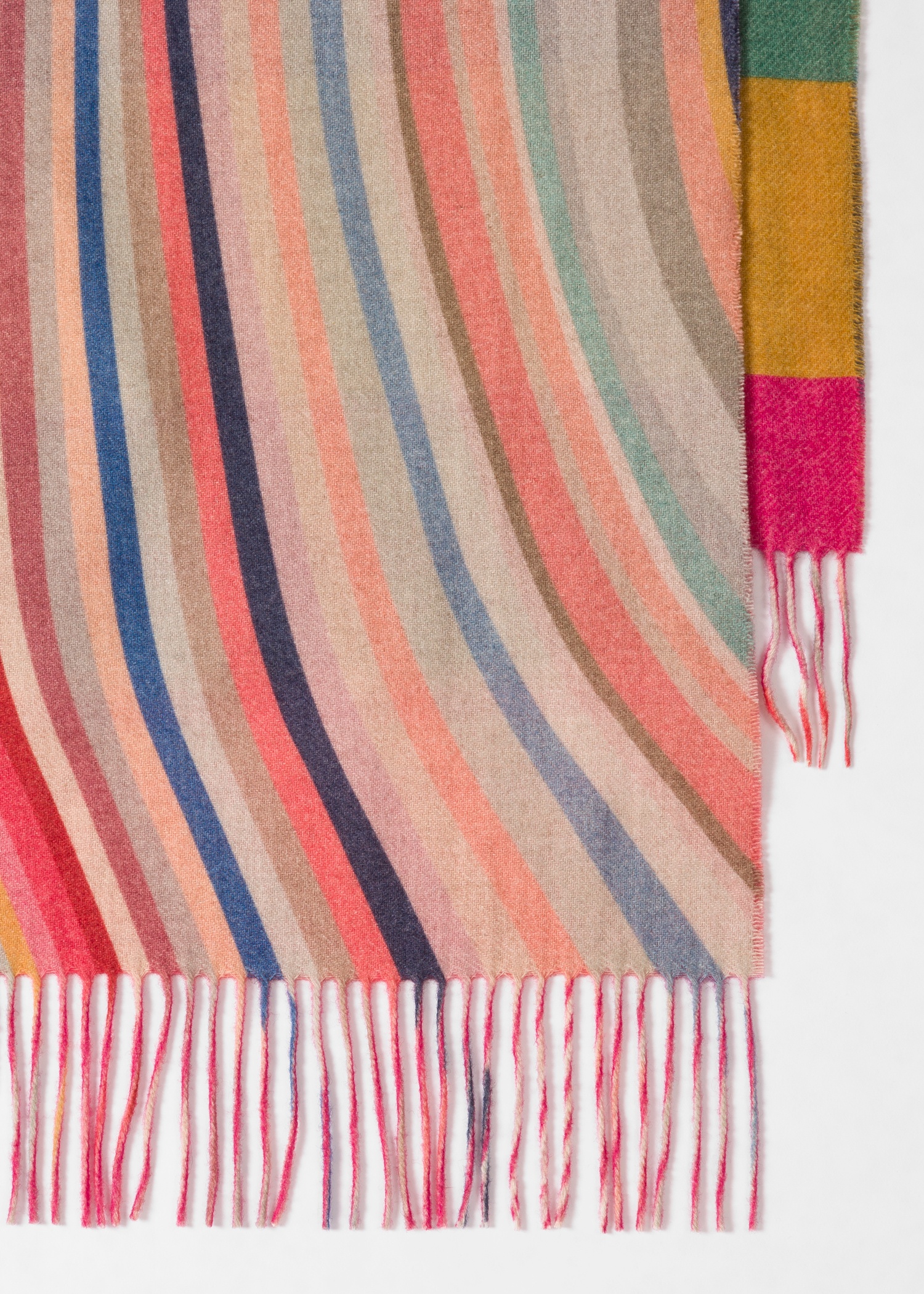'Swirl' Double-Sided Wool Scarf - 6
