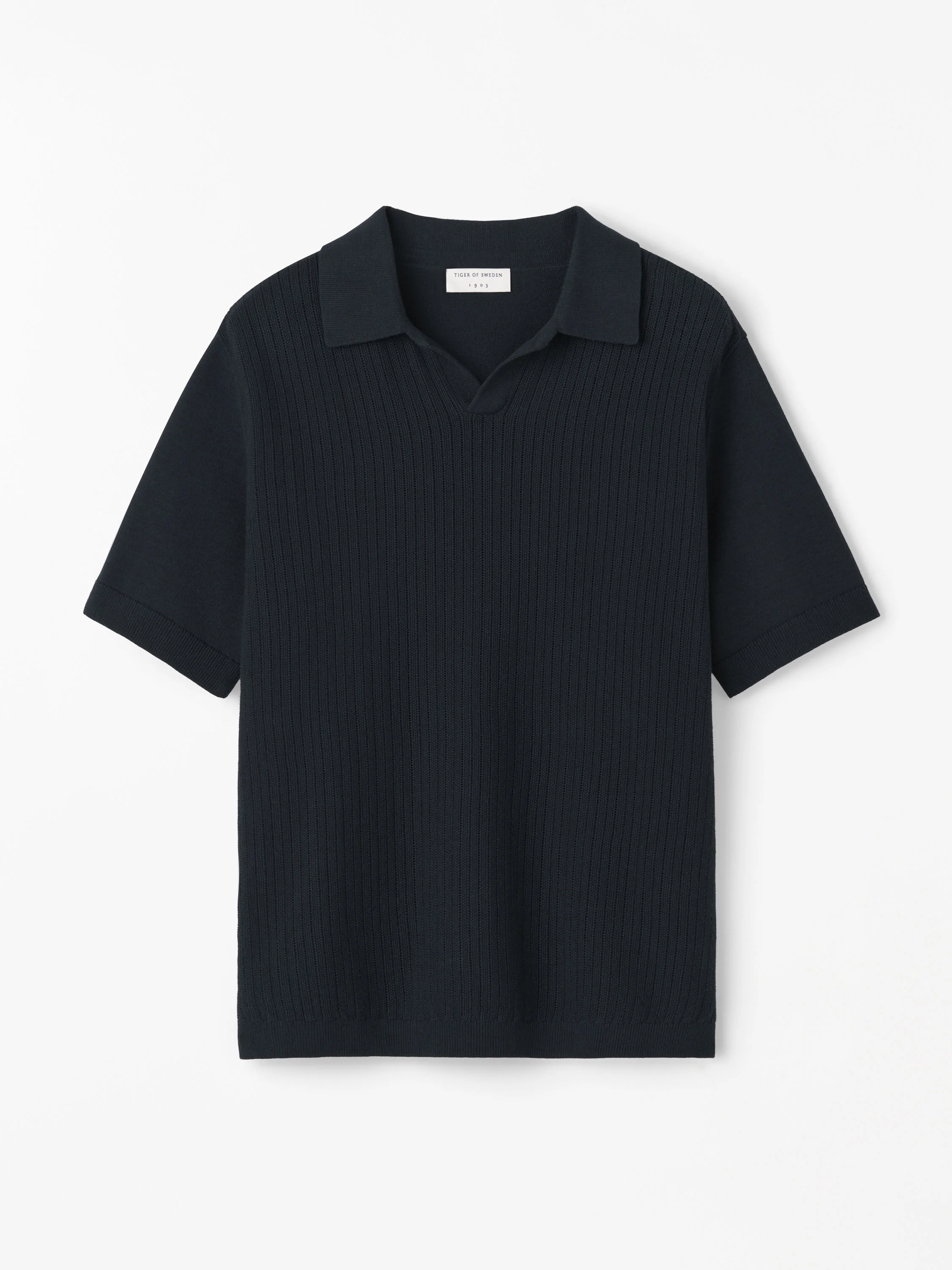 Eoin P Rib-Knit Polo - 1