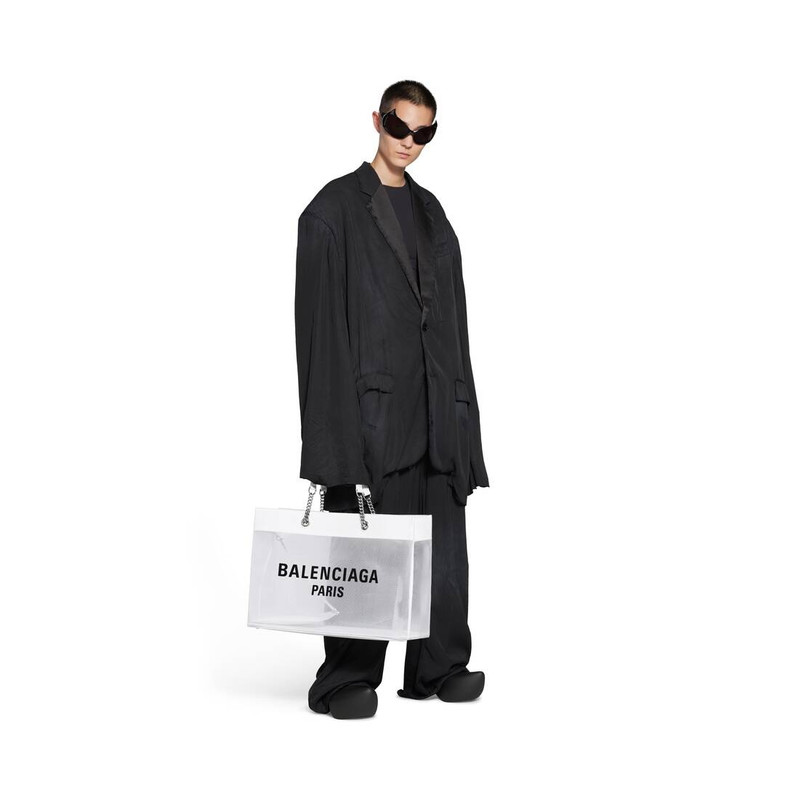 BALENCIAGA Duty Free Large Tote Bag  in White outlook