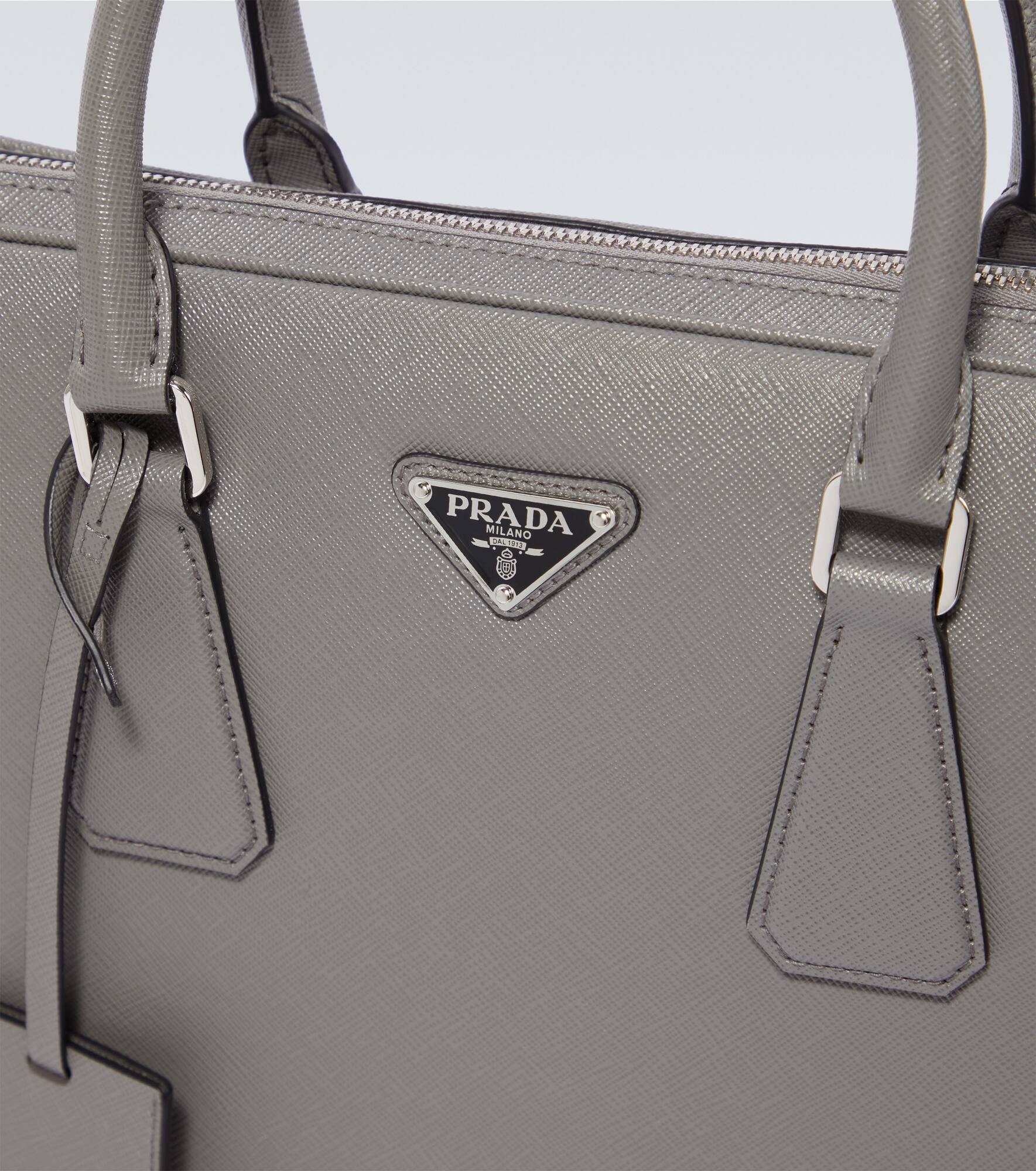 Saffiano leather briefcase - 6