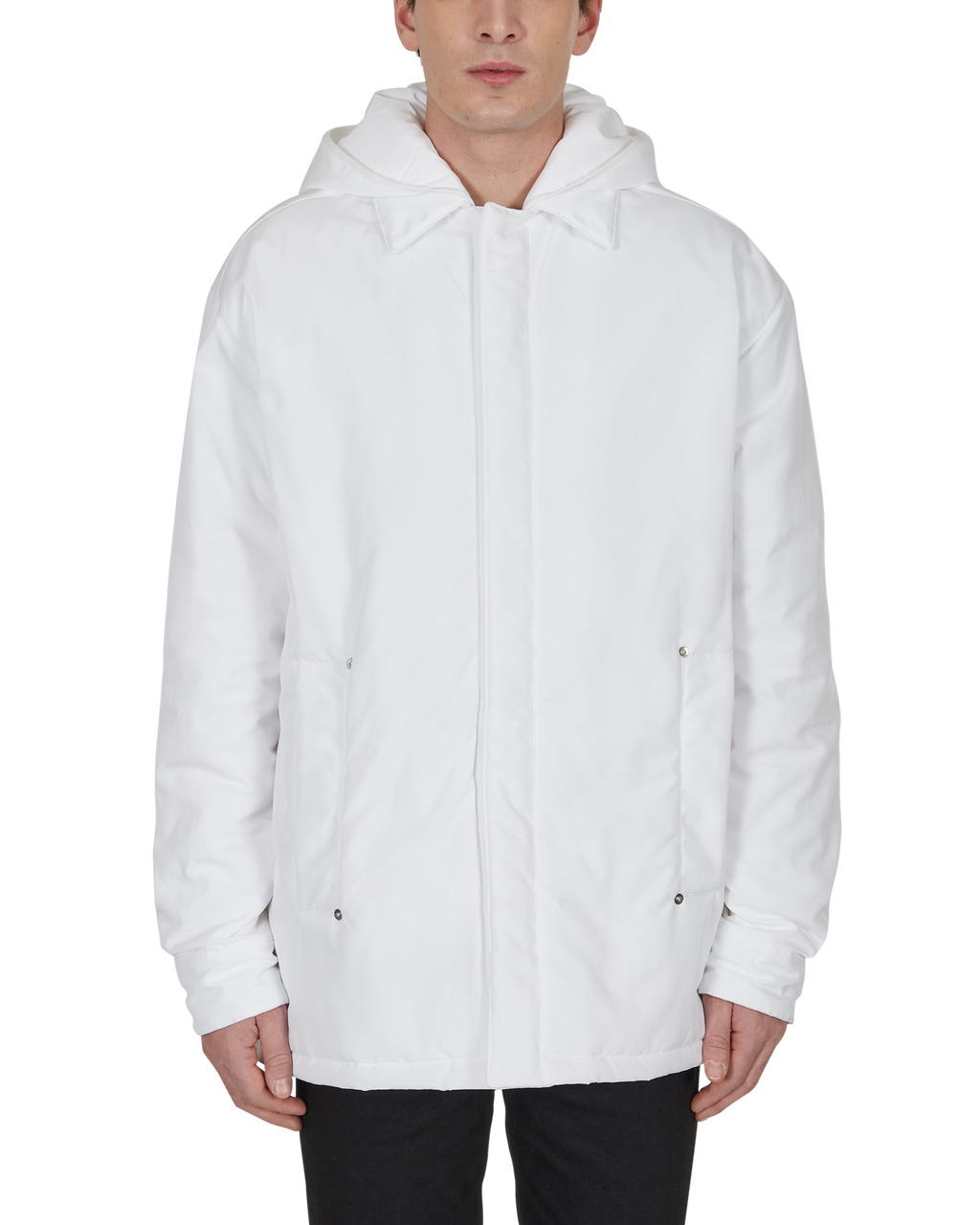 HOODED NYLON JACKET - 3