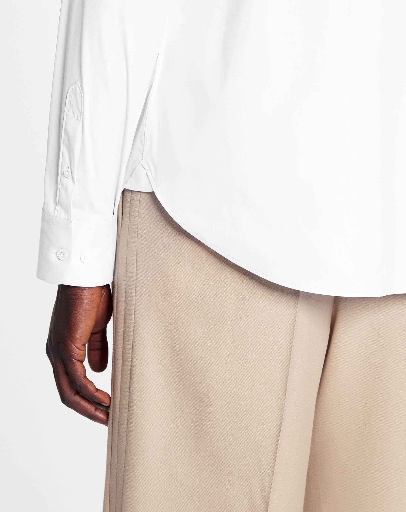 SLIM FIT SHIRT WITH VISIBLE BUTTONS - 5